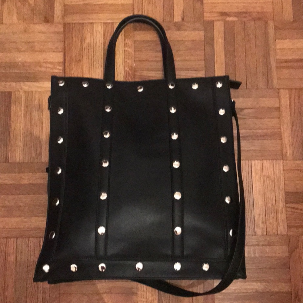 Tall studded tote